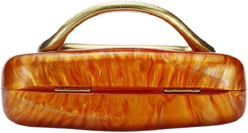 DEBIMY Women Acrylic Clutch Box Metal Handle Evening Bag Trendy Ladies Shoulder Crossbody Purse for Wedding Party Causal - Image 3